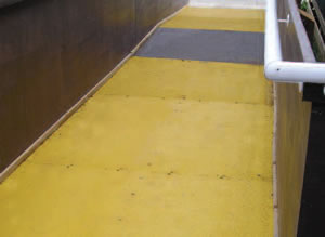 external ramp access featuring Magma safety panels